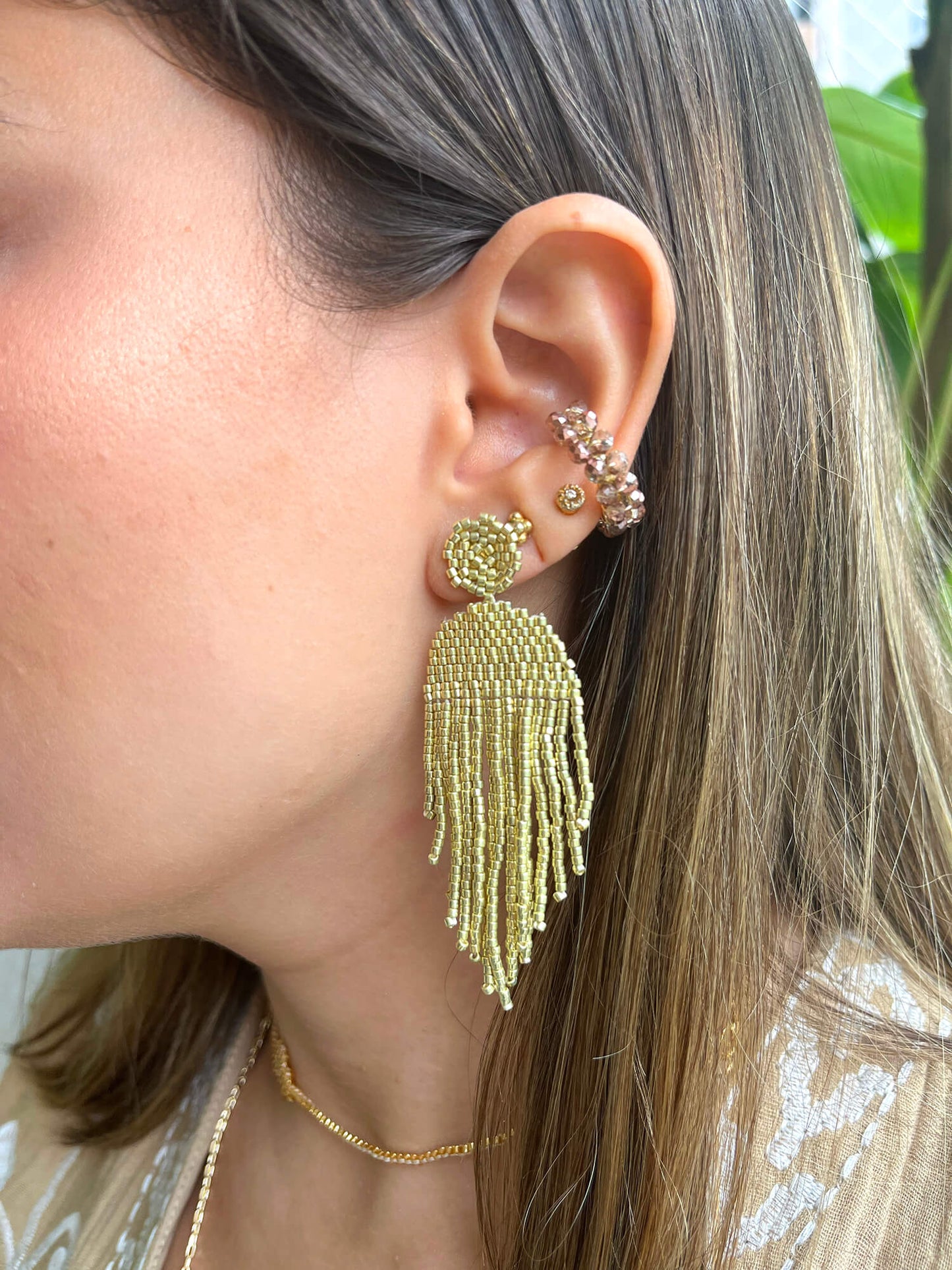 Aretes Amanecer Dorado