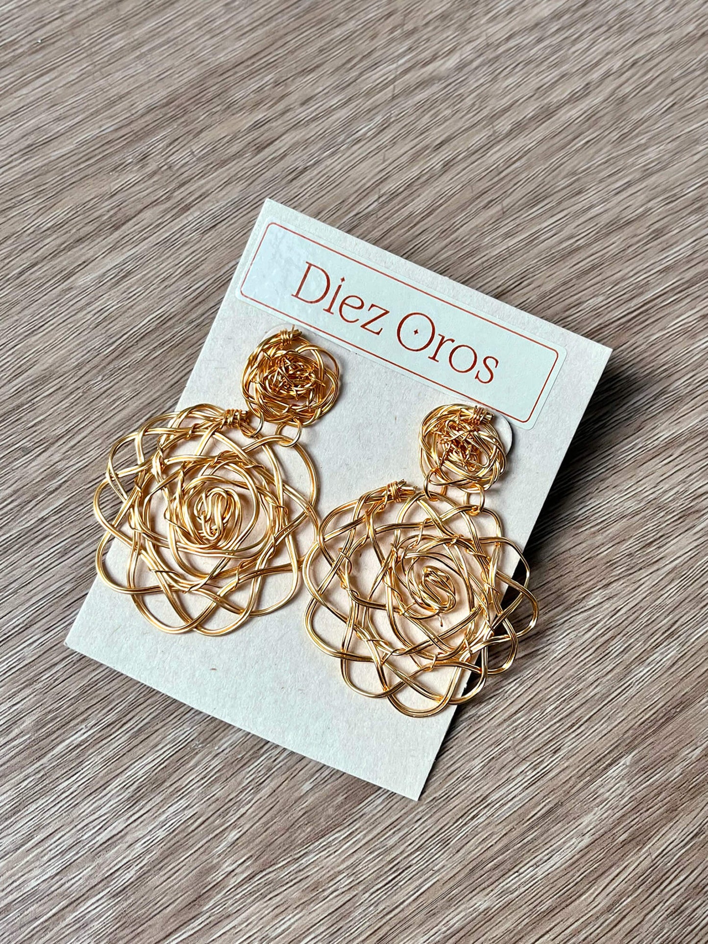 Aretes Flor Filigrana