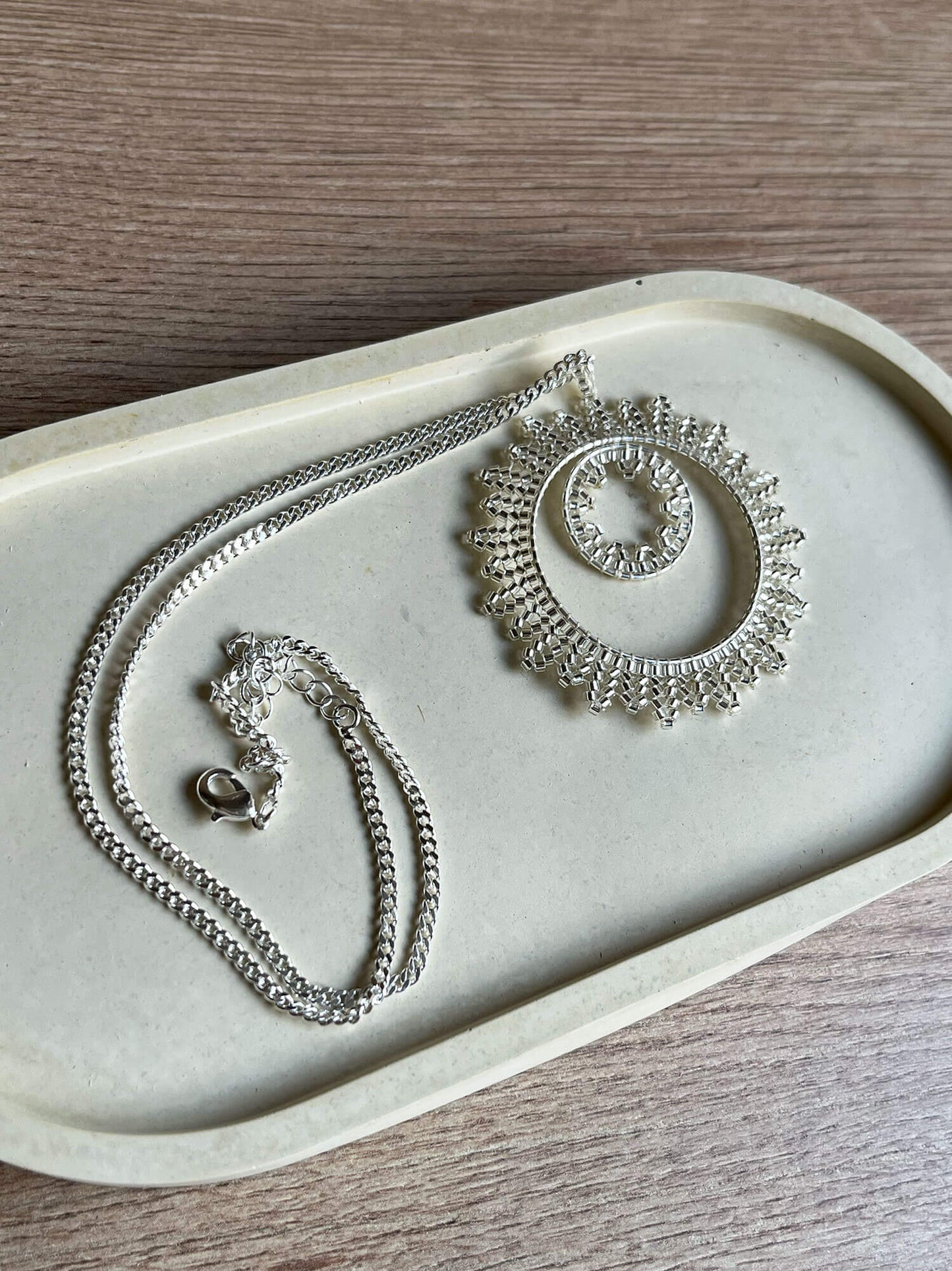 Collar Sol Plateado