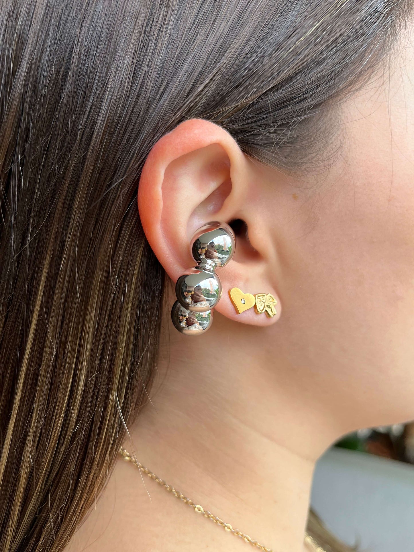 Earcuff Plateado