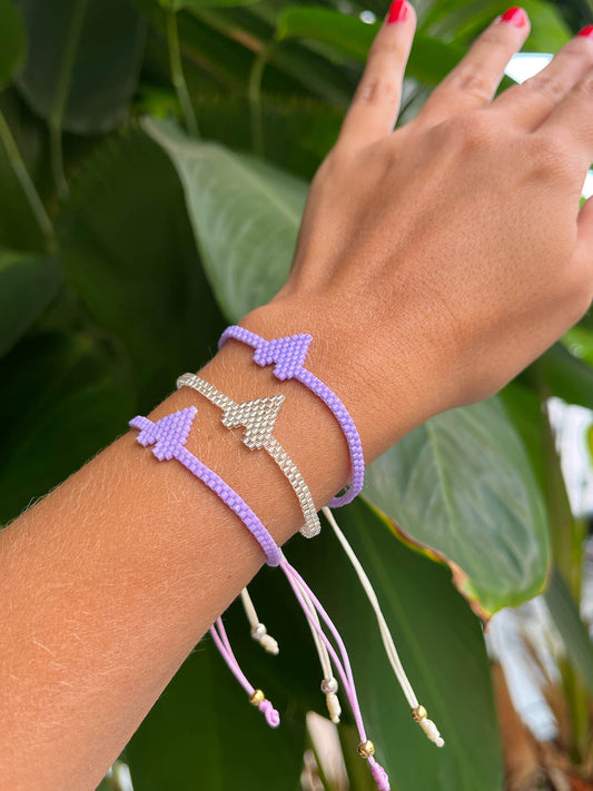 Pulsera Corazón Lila